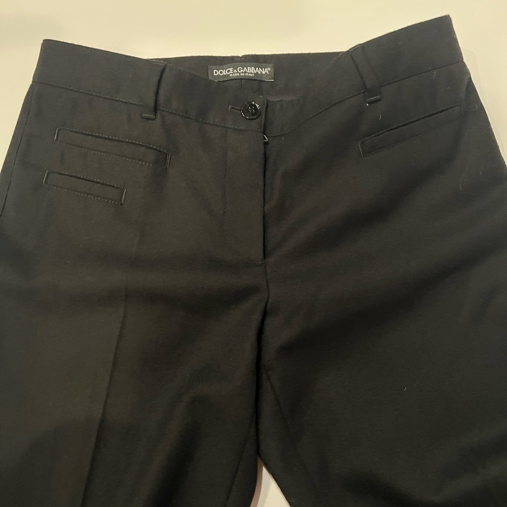 Dolce & Gabbana Black Virgin Wool Pants